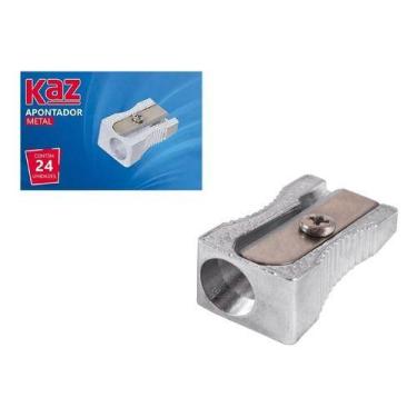 Imagem de Apontador Metal Kaz Alumínio Ferro Caixa C/ 24 Unidades