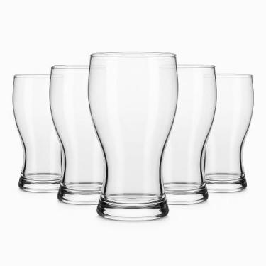 Imagem de Jogo 6 Copos de Vidro 315ml Ideal para Cerveja Frevo Drinks e Suco Nad