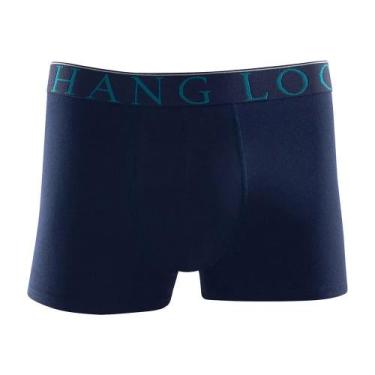 Imagem de Cueca boxer cotton hang loose, Azul escuro, M