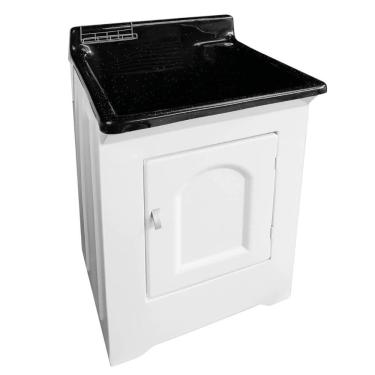 Imagem de Gabinete para Lavanderia com Tanque Esfregadeira de Roupas 40L Limpar Calçados Organiza...
