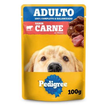 Imagem de Ração Úmida Pedigree Sachê Adulto Carne ao Molho 100g
