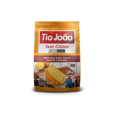 Imagem de Bolo Sabor Laranja Tio João Mistura para bolo  270g