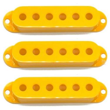 Imagem de kit 3 Capa captador single Amarelo para stratocaster - SPIRIT