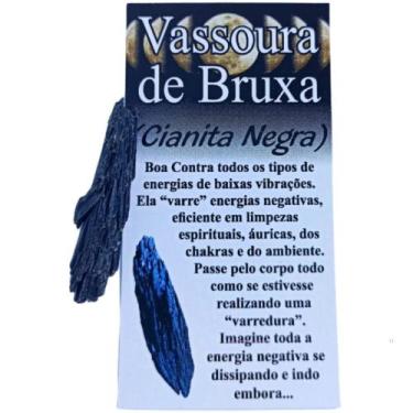 Imagem de Vassoura De Bruxa Cianita Negra limpeza energética - Golz