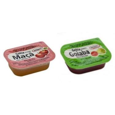 Imagem de Geléia Degust Bom Sabor Maça e Goiaba Blister 10g Caixa Com 144 Sachês