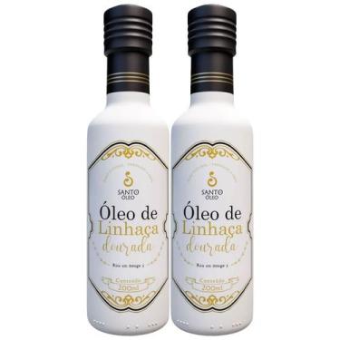 Imagem de Kit 2X Óleo de Linhaça Dourada - 200ml - Santo Óleo