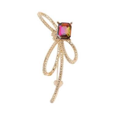 Imagem de Broche De Laço Com Strass Unissex Para Mulheres, Acessório De Joia Par