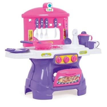 Imagem de Brinquedo Mini Chef Com Água Tateti Rosa, Único, Rosa