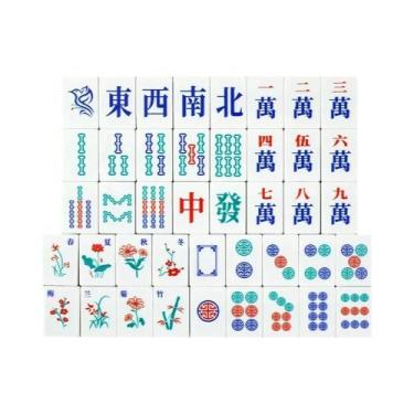 Imagem de Conjunto De Mahjong Portátil De 144 Peças Para Viagens E Reuniões, Pre
