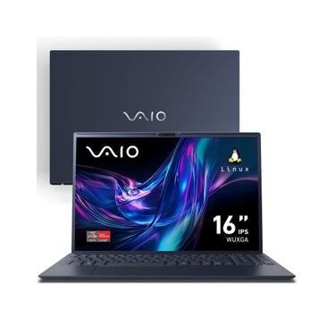 Imagem de Notebook VAIO FE16 AMD Ryzen 5-5625U Linux 8GB RAM 512GB SSD 16" IPS WUXGA Antirreflexo - Cinza Grafite
