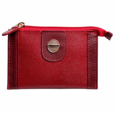 Imagem de Porta Moedas em Couro com Zíper Artlux 8027 -, Vermelho