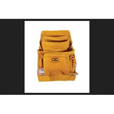 Imagem de Custom LeatherCraft PK533X Bolsa de ferramentas e unhas de carpinteiro com 10 bolsos com cinto de rede