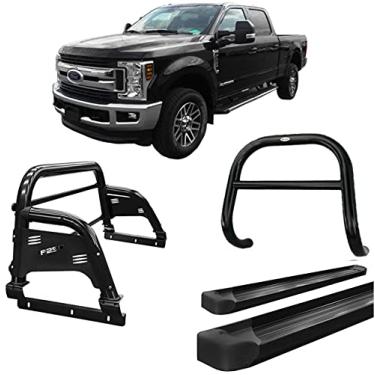 Imagem de Kit quebra mato+Estribo PL+Sant Antonio H3 F250 C Dupl Preto