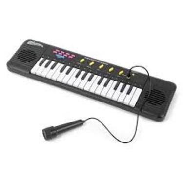 Piano teclado Infantil Musical 32 Teclas Keys Com Microfone