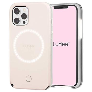 Imagem de LuMee Halo by Case-Mate - Capa de selfie com luz para iPhone 12 Pro Max (5G) - Iluminação frontal e traseira - 16,7 cm - Rosa milenar