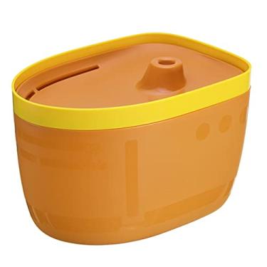 Imagem de Fonte de água para gato, fonte de água automática para animais de estimação de 2,5 L, dispensador de água para gato super silencioso com filtros substituíveis, dispensador de tigela de água para cães, laranja