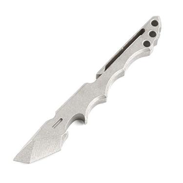 Imagem de Saca-rolhas de titânio para sobrevivência ao ar livre EDC multifunções barra de cabra com clipe de bolso da FANYCS (lavagem de pedra, cinza)