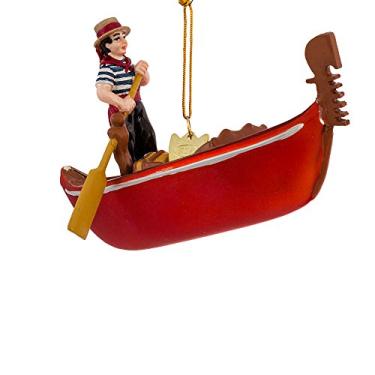 Imagem de Noble Gems Enfeite de gôndola de vidro de 12,7 cm Kurt Adler