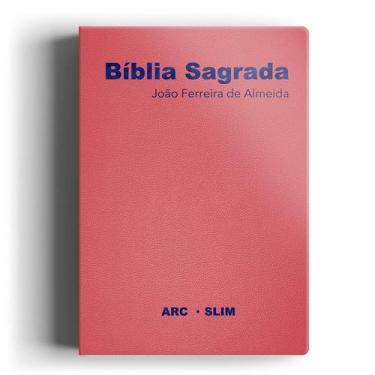 Imagem de Livro - Bíblia Arc Slim Luxo Especial Rosa