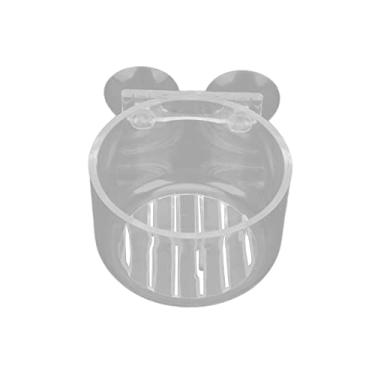 Imagem de Alimentador de minhocas de cone de aquário, recipiente de alimentação de tanque de peixes com sucção para peixes tropicais