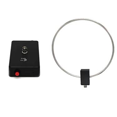 Imagem de MOOKEENONE Antena de ondas curtas 5V/1A Active Loop 10KHz-159MHz HF Antena para rádios