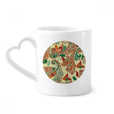 Imagem de Flor Folha Ponto Decoração Abstrata Padrão Caneca Café Cerâmica Copos Copo Coração Vidro