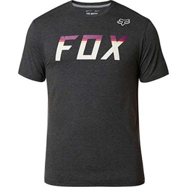 Imagem de Fox Racing Camiseta masculina On Deck Tech, Heather Black, X-Large
