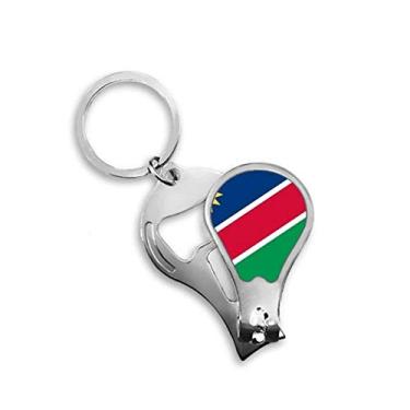Imagem de Chaveiro abridor de cortador de unhas bandeira nacional da Namíbia país africano cortador de unhas