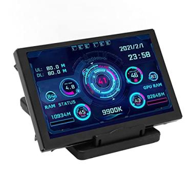 Imagem de Mini Tela IPS USB de 5 Polegadas, AIDA64 PC CPU RAM HDD Monitor de Dados Monitor de Temperatura do Computador, Monitor do Painel do Sensor do PC para Gabinete do Computador PC