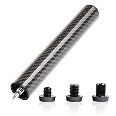Imagem de KONLLEN Extensão de taco de bilhar com 3 para-choques, extensão de bilhar de fibra de carbono, acessórios de bilhar para mezz predador ZOKUE Jflowers Cue (fibra de carbono) (2,2 m (preto)')..