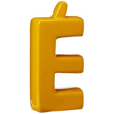 Imagem de Letra É Decorativa Com Acento Ceramicas Pegorin Amarelo