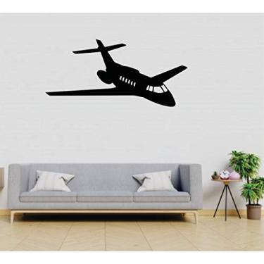 Imagem de Adesivo de Parede Decorativo Avião 105cm x 50cm