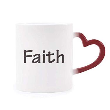 Imagem de Caneca de grés com citação inspiradora com frases sensíveis ao calor Caneca vermelha que muda de cor