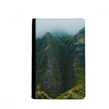 Imagem de Porta-passaporte Jungle Valley Cliff Fog Forest Notecase Burse capa carteira porta-cartões