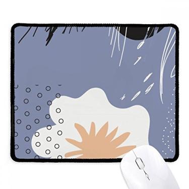 Imagem de Mouse pad branco roxo abstrato arte com bordas costuradas tapete de borracha para jogos