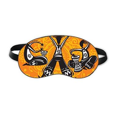 Imagem de Dance Celebrate Mexico Totems Pandeiro Dormir Eye Shield Soft Night Blinfold Shade Cover