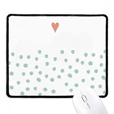 Imagem de Love Abstract Plants Art Pattern Antiderrapante Mousepad Jogo Escritório Preto Bordas Costuradas Presente