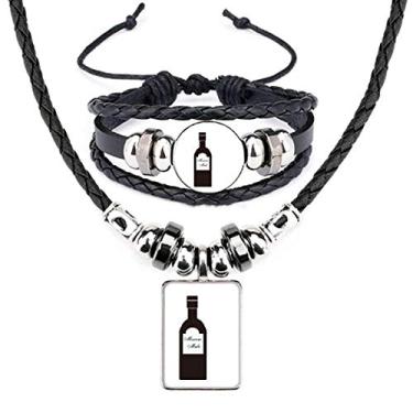 Imagem de Conjunto de joias de couro para coquetel de suco de laranja com chave de fenda