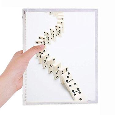 Imagem de Caderno Domino Pai Gow Photo Gambling Caderno de folhas soltas recarregável Diário Papelaria