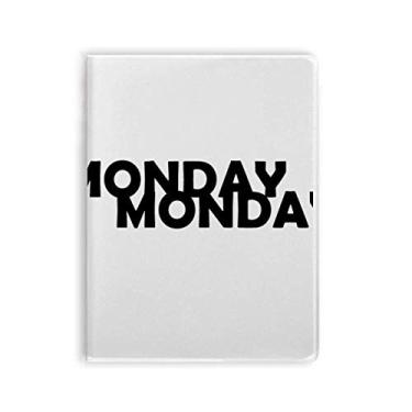 Imagem de Caderno elegante de personagens Monday com capa de goma