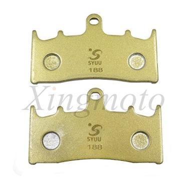 Imagem de NBX- Conjunto de pastilhas de freio a disco compatível com SUZUKI GSXR 750 1000 KAWASAKI Road BIKE ZX-9R-FA188