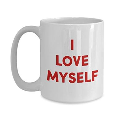 Imagem de Caneca I Love Myself – Caneca de café de cacau quente divertido – ideia de de Natal