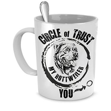 Imagem de Caneca Rottweiler – Circle of trust, My Rottweiler You – Presente de Rottweiler – Caneca de Rottweiler – Acessórios para Rottweiler