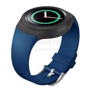 Imagem de Pulseira De Silicone Azul Para Relógio Samsung Galaxy Gear S2 Sport -