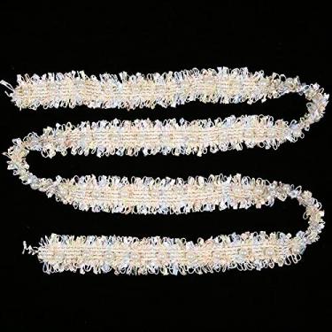 Imagem de Enfeite de renda decorativo, acabamento de renda para artesanato, embrulho de presente para casamento de noiva (cores claras (azul, roxo, verde, etc.))