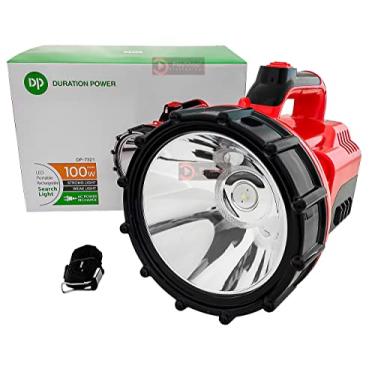 Imagem de Lanterna Farolete Holofote Farol Recarregável Super LED 100W Mais Forte Longo Alcance Fazenda Sitio Chácara