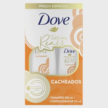 Imagem de Shampoo + Condicionador Dove Texturas Reais Cacheados 350ml + 175ml Preço Especial