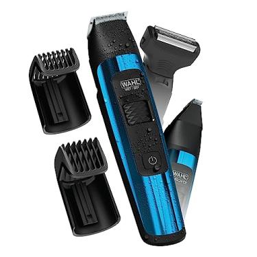Imagem de Wahl Aparador e barbeador de cabelo Deluxe Manscaper para cuidados totais do corpo e seu cabelo lá embaixo com lâminas de precisão de aço inoxidável removíveis com toque seguro
