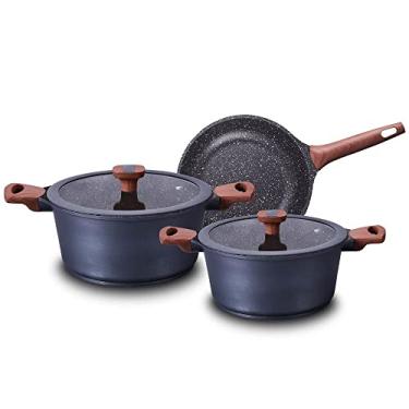 Imagem de MTA CONJUNTO 3 PECAS TITANIUM - DE ALUMINIO INJETADO COM CERAMICO COR CINZA