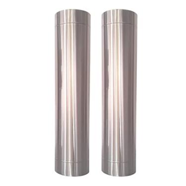 Imagem de Kit 2 Dutos 7" Polegadas Inox 304 Chaminé Fornos E Lareiras